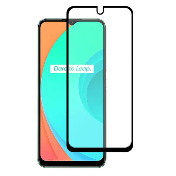 Bufalo Realme C11 Ekran Koruyucu 6D Nano Tam Kaplayan Siyah ürün görseli 1