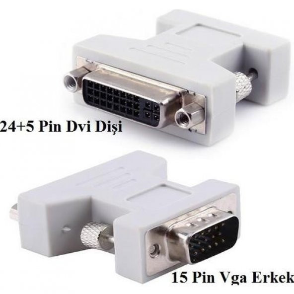 DVI TO VGA 24+5 DÖNÜŞTÜRÜCÜ - Resim 2