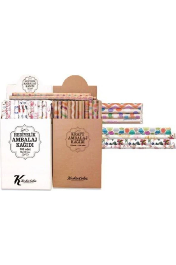 Keskin Color Ambalaj Kağıdı Hediyelik Tekli Rulo 70x100 Cm 100348-99 (100 Lü Koli) ürün görseli 1