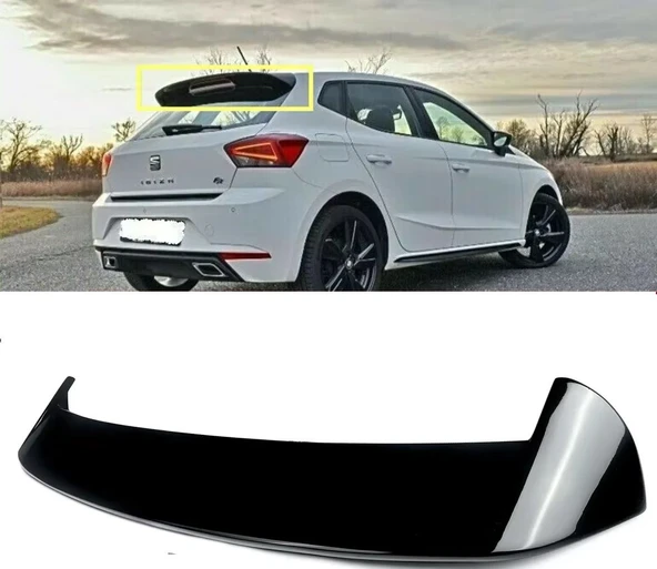 AUTOGP Seat ibiza bagaj üstü spoiler pianoblack boyalı 2017+ ürün görseli 1