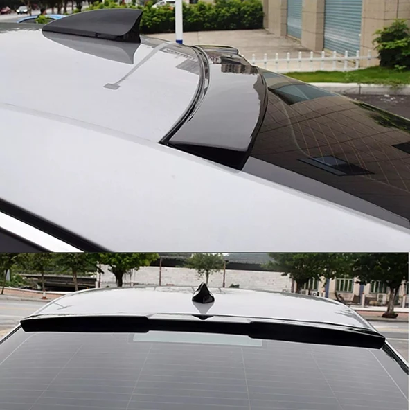 AUTOGP Skoda octavia cam üstü spoiler pianoblack boyalı 2013+ ürün görseli 1