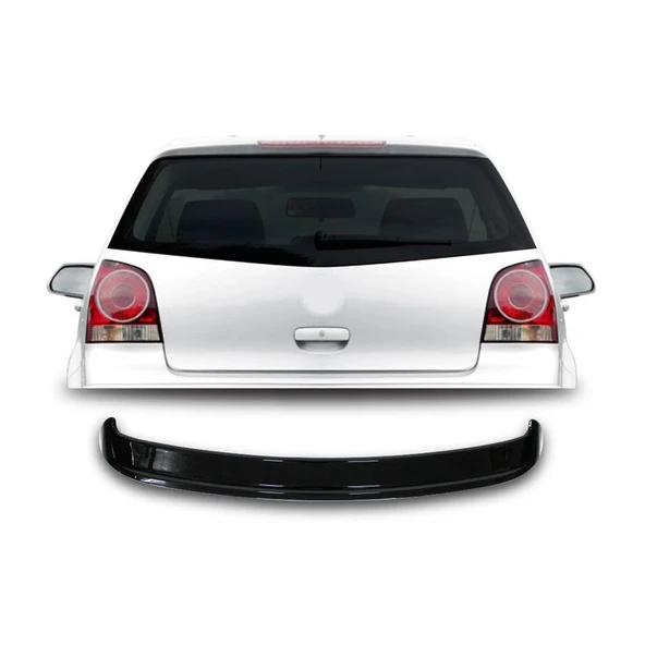 AUTOGP Vw polo 9n bagaj üstü spoiler pianoblack boyalı 2003 / 2009 ürün görseli 1