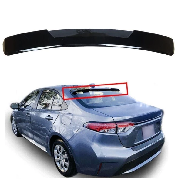 AUTOGP Toyota corolla cam üstü spoiler pianoblack boyalı 2019+ ürün görseli 1