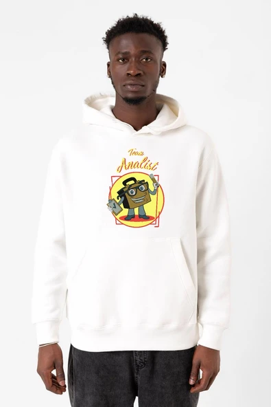 The Umbrella Academy Team Analist Beyaz Erkek 3ip Kapşonlu Sweatshirt ürün görseli 1
