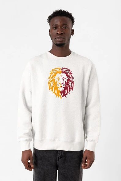 Sarı Kırmızı Leon Beyaz Erkek 2ip Sweatshirt ürün görseli 1