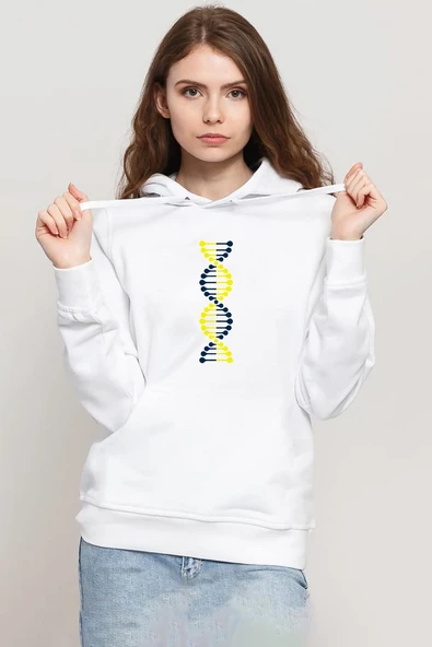 Sarı Lacivert Dna Beyaz Kadın 3ip Kapşonlu Sweatshirt ürün görseli 1