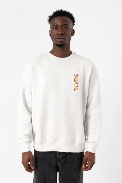 Sarı Kırmızı Dna Beyaz Erkek 2ip Sweatshirt ürün görseli 1