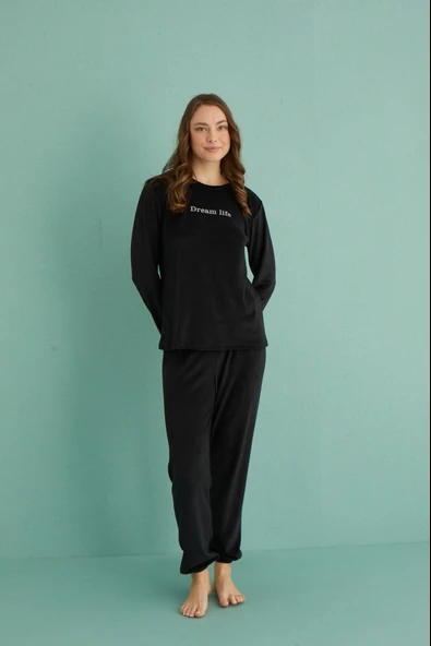 Gd Goldoremi 13164-10 Kadın Dream Life Kadife Pijama Takım ürün görseli 1