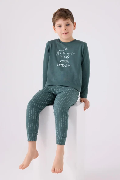Arnetta 3130 Erkek Çocuk Uzun Kol Pijama Takım ürün görseli 1