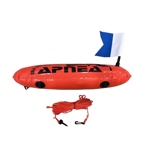 Apnea PVC 25m İpli Bayraklı Torpido Şamandıra ürün görseli 1