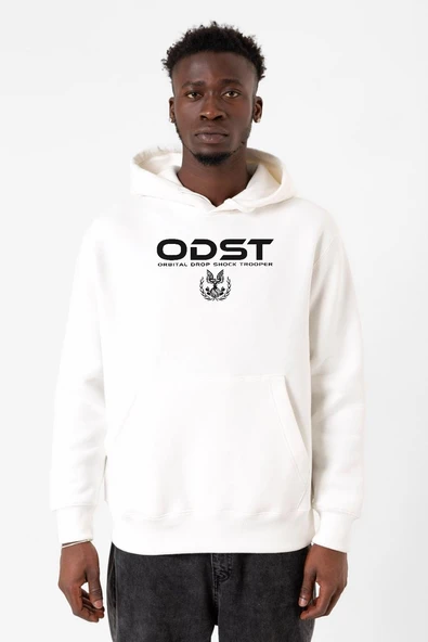 Halo Odst Orbital Drop Shock Trooper Beyaz Erkek 3ip Kapşonlu Sweatshirt ürün görseli 1
