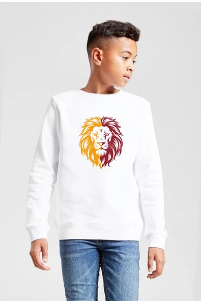 Sarı Kırmızı Leon Beyaz Çocuk 2ip Sweatshirt ürün görseli 1
