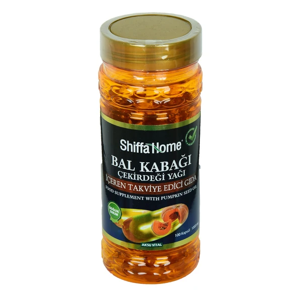 Shiffa Home Bal Kabağı Çekirdeği Yağı Soğuk Pres 1000 Mg x 100 Kapsül ürün görseli 1
