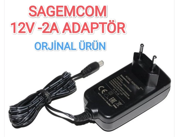 Sagemcom 12 Volt 2 Amper AC/DC Adaptör ürün görseli 1