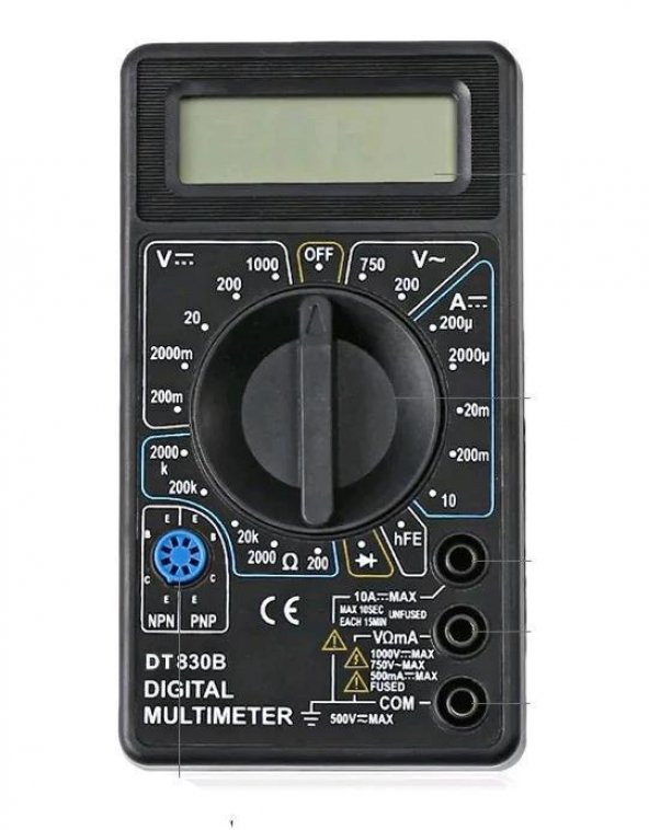 Dijital Multimetre Voltmetre Ampermetre ürün görseli 1