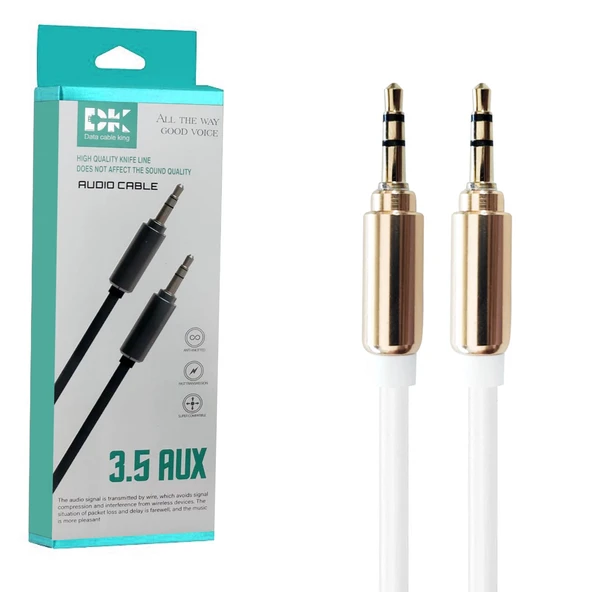 AUX KABLOSU 3.5MM 1MT ESCOM XF-31 ürün görseli 1