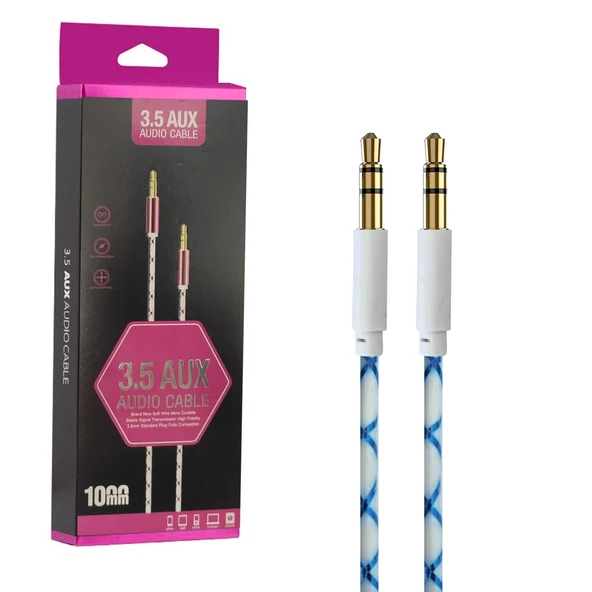 AUX KABLOSU 3.5MM SİLİKON 1.2MT ESCOM XF-21 ürün görseli 1