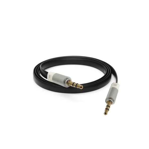 AUX KABLOSU 3.5MM FLAT 1.2MT ESCOM AK-04 ürün görseli 1