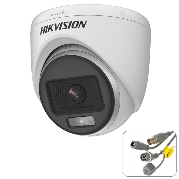HIKVISION DS-2CE70DF0T-PF Dome Ahd Kamera 2mp 2.8mm Renkli Gece Görüş İç Mekan ürün görseli 1