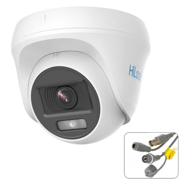 HILOOK-THC-T129-P Dome Ahd Kamera 2mp 2.8mm Renkli Gece Görüş İç Mekan ürün görseli 1