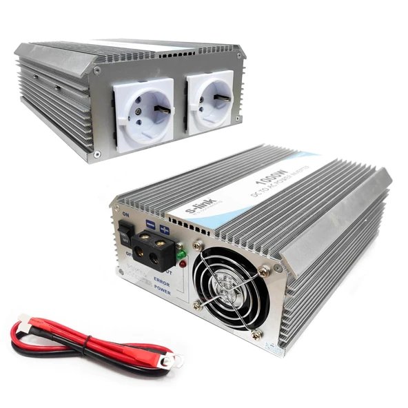 S-LİNK SL-INV2410 İnverter Modifiye Sinüs 24V 1000W ürün görseli 1
