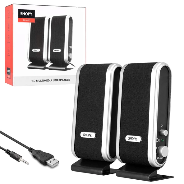 SNOPY SN-820 Pc Ses Sistemi 1+1 Usb 3.5mm Jack ürün görseli 1