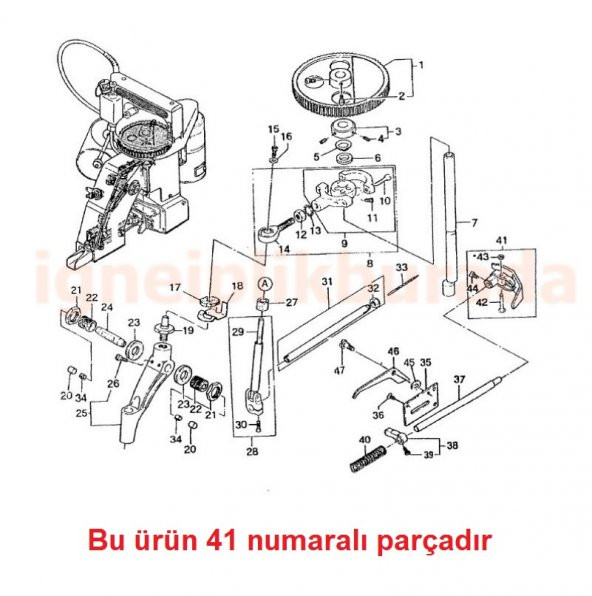 Çuval Ağzı Dikiş Makinesi Ayağı 242231A - Resim 2