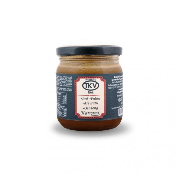 Bal+Polen+Arı sütü+Ginseng (210 gr) ürün görseli 1