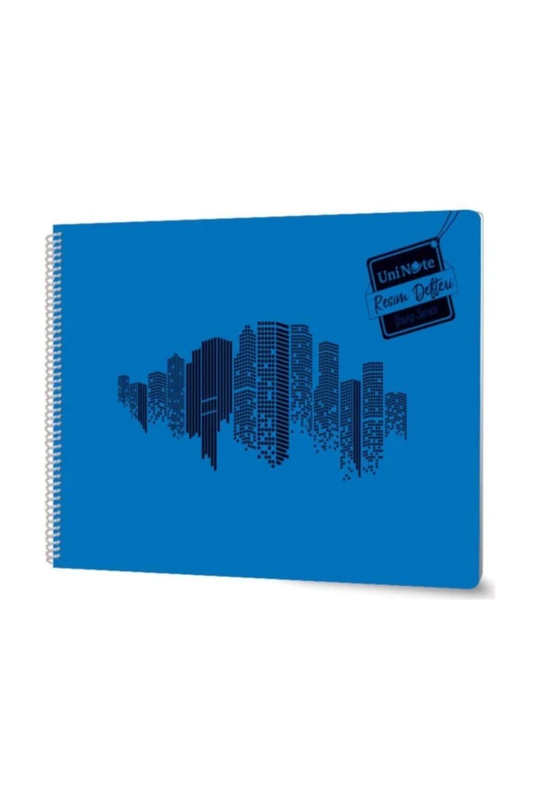 Uni Note Spiralli Resim Defteri Plasik Kapak 24x34cm 25 Yaprak (12 Li Paket) ürün görseli 1