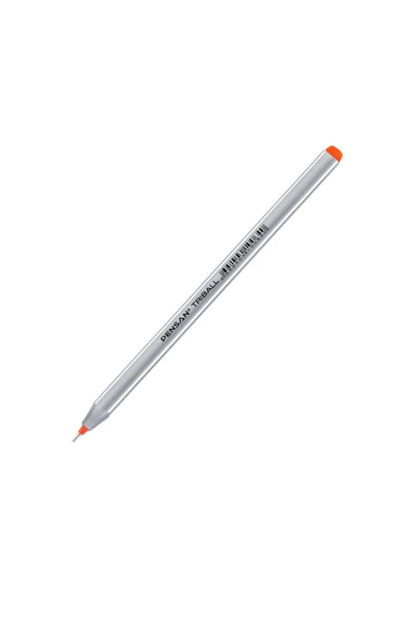 Pensan Tükenmez Kalem Triball 1.0 MM Bilye Uç Turuncu 12 Lİ (1 Paket 12 Adet) ürün görseli 1