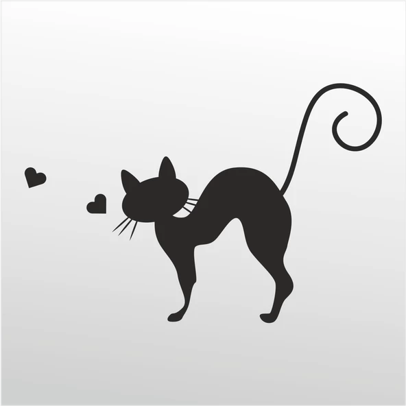 Folyo Sticker Kedi ADKPQUY654 ürün görseli 1