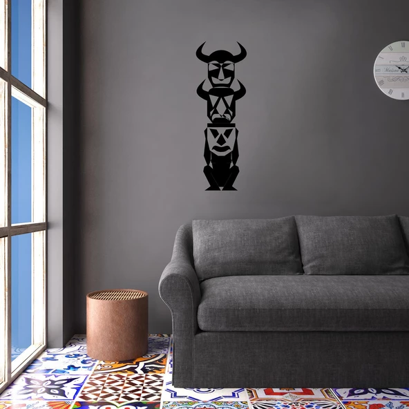 Folyo Sticker Kızılderili Putu - Resim 2