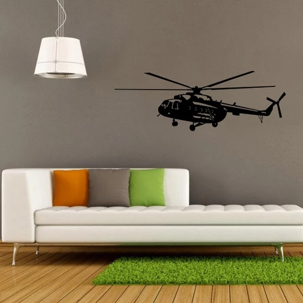 HELİKOPTER FOLYO STİCKER - Resim 2