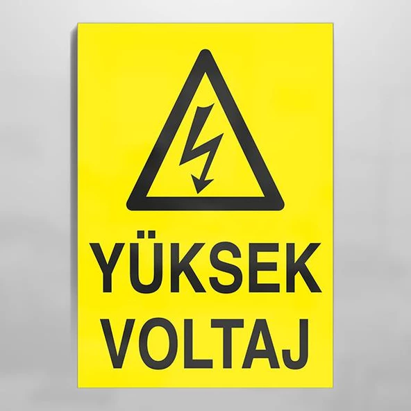 Yüksek Vol. Uyarı Levhası ürün görseli 1
