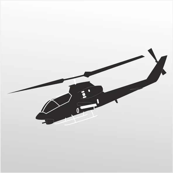 Folyo Sticker Helikopter ürün görseli 1