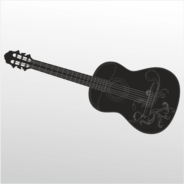 Folyo Sticker Gitar ürün görseli 1