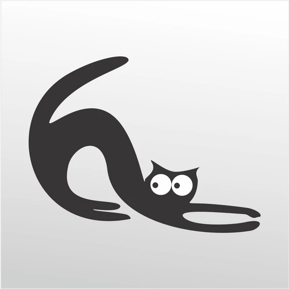 Folyo Sticker Kedi ADKPQUY659 ürün görseli 1
