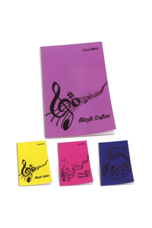 Çınar A4 Müzik Defteri Spiralli Jazz Plastik Kapak 30 Yaprak (12 Li Paket) ürün görseli 1