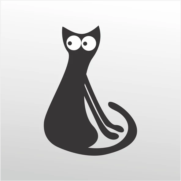 Folyo Sticker Kedi ADKPQUY662 ürün görseli 1