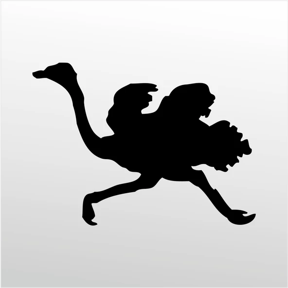 Folyo Sticker Deve Kuşu ürün görseli 1