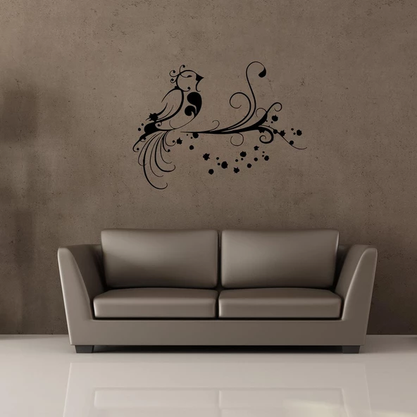 Folyo Sticker Kuş Deseni ADKPQUY750 - Resim 2