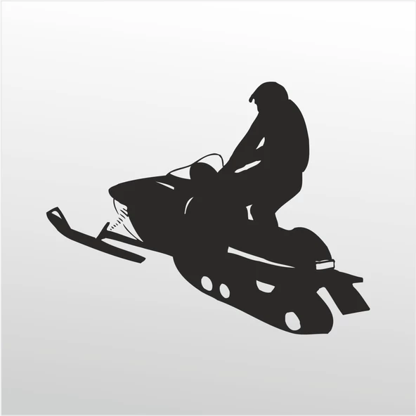 Folyo Sticker Motorlu Kızak ürün görseli 1