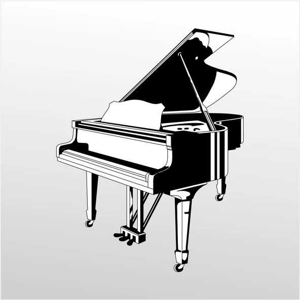 Folyo Sticker Piyano ürün görseli 1