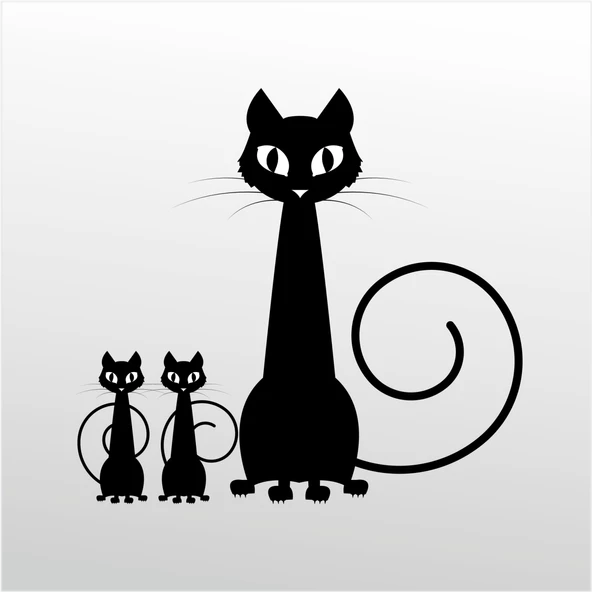 Folyo Sticker Aile Kedisi ürün görseli 1