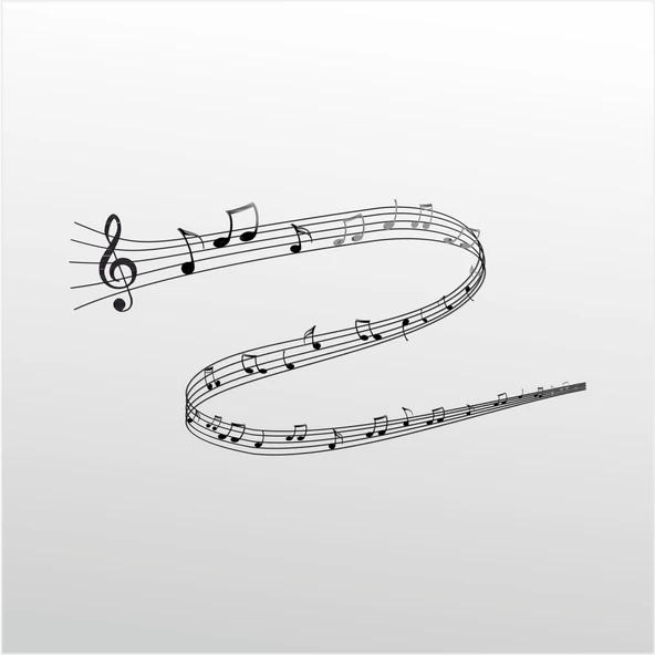 Folyo Sticker Müzik Notaları ürün görseli 1