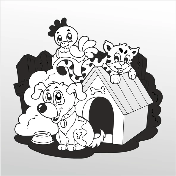 Folyo Sticker Tatlı Hayvanlar ürün görseli 1