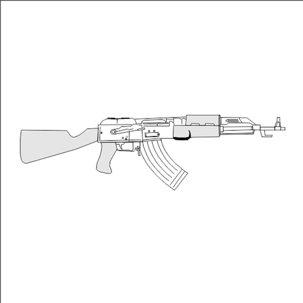 SİLAHLAR FOLYO STİCKER ürün görseli 1
