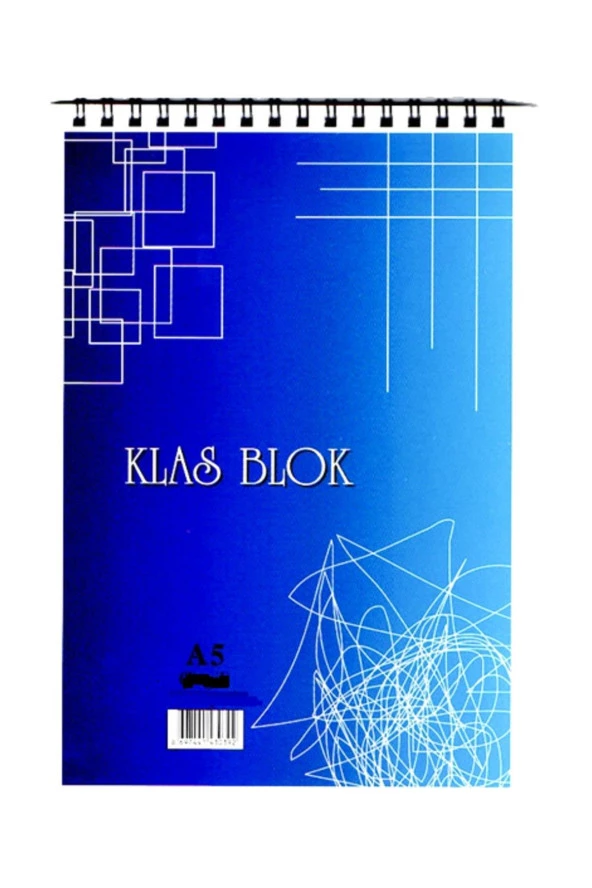 Klas A5 Bloknot Spiralli Office Book Kareli 100 Yaprak (6 Lı Paket) ürün görseli 1
