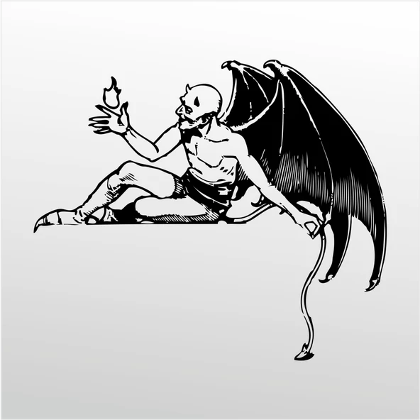 Folyo Sticker Şeytan ürün görseli 1
