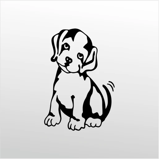 Folyo Sticker Yavru köpek ürün görseli 1